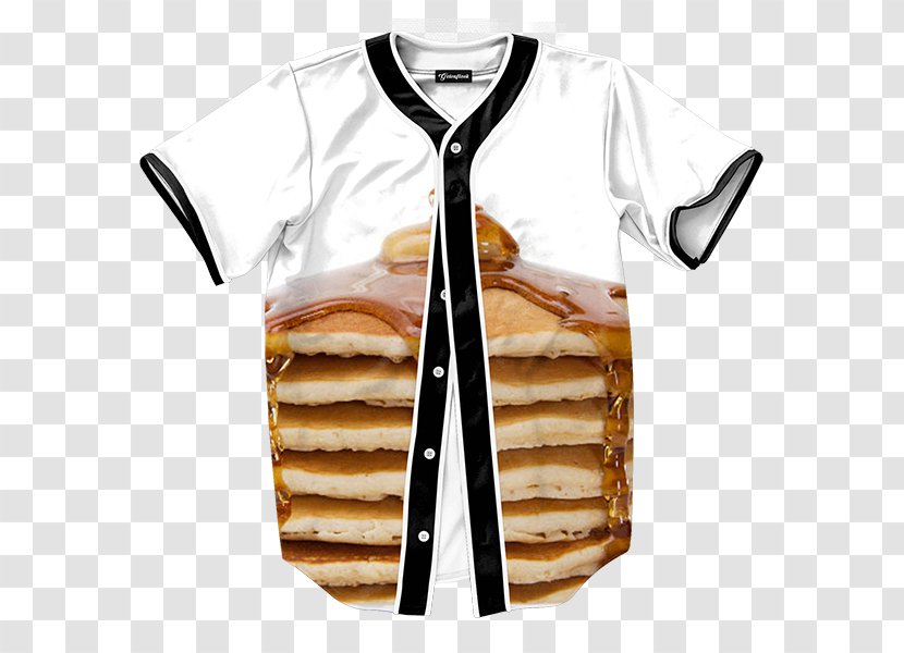 T-shirt Jersey Baseball Uniform Clothing - Sleeve - Pancakes Transparent PNG