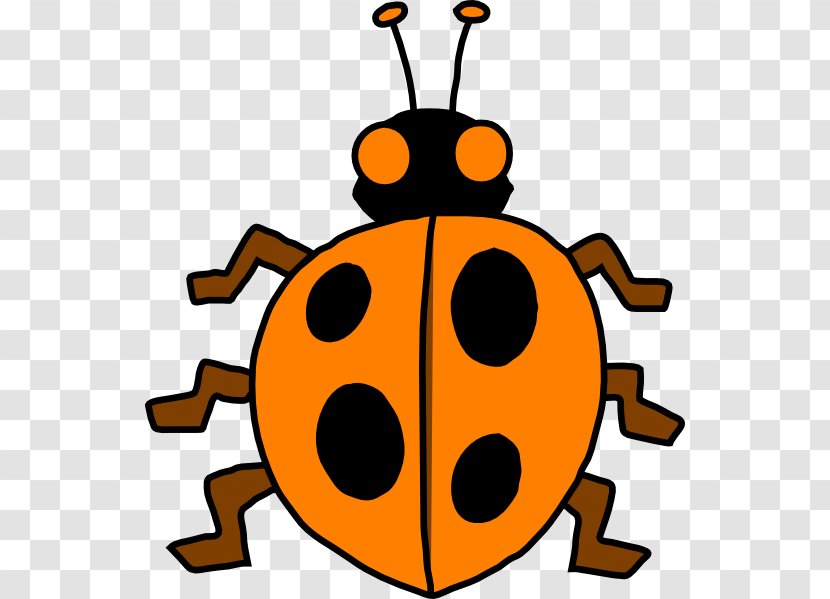 Ladybird Beetle Honey Bee Cartoon Clip Art - Jack O Lantern Transparent PNG
