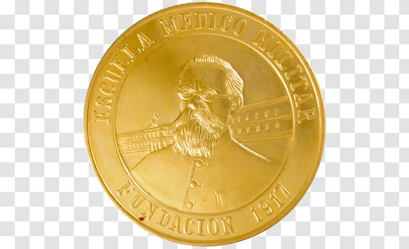 Coin Gold Medal Mexican Peso Bank Of Mexico - Bronze Transparent PNG