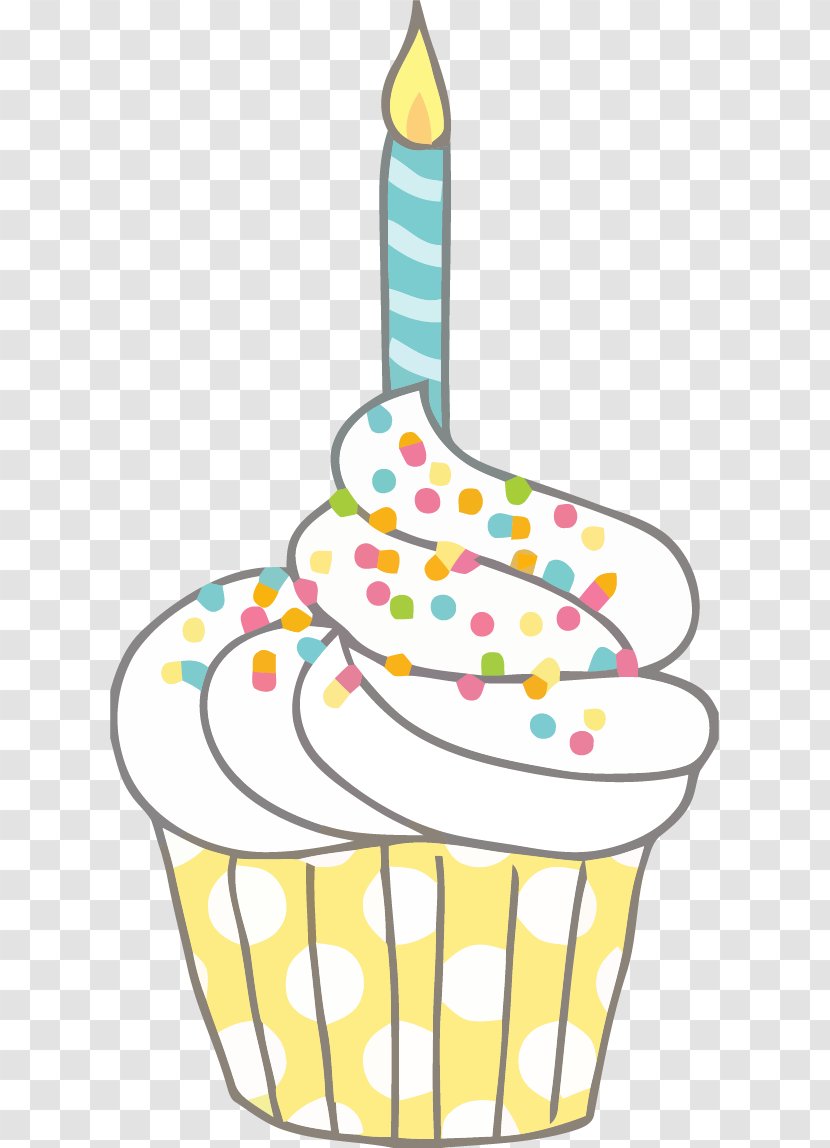 Cupcake Birthday Cake Clip Art - Food - Doodle Transparent PNG