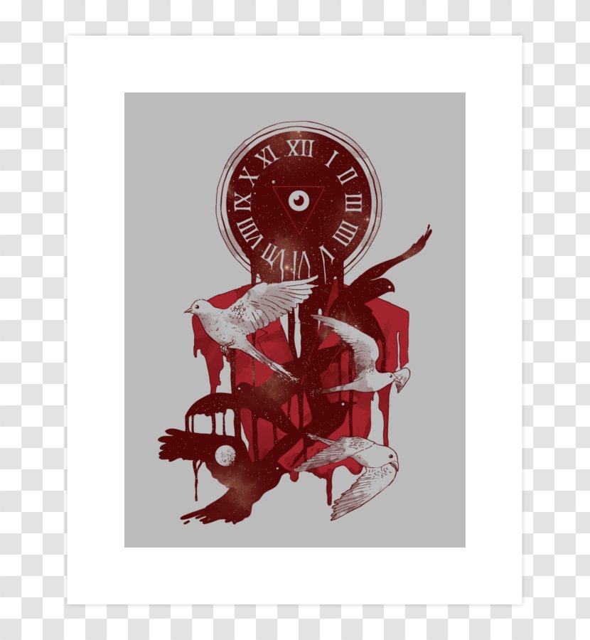 Artist Canvas Print - Clock - Design Transparent PNG