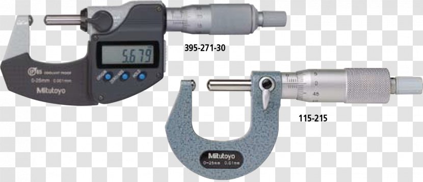 Micrometer Measurement Accuracy And Precision Mitutoyo Millimeter - Anvil - Spindle Transparent PNG