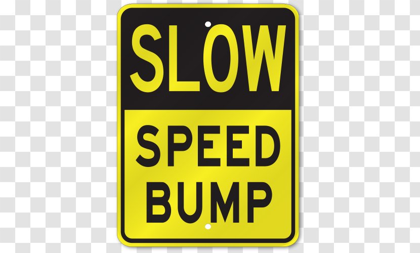 Speed Bump Traffic Sign Warning Driving - Yellow Transparent PNG