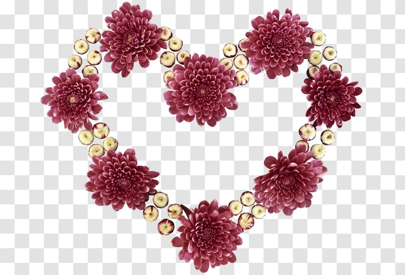 Heart Flower Desktop Wallpaper Love - Necklace Transparent PNG