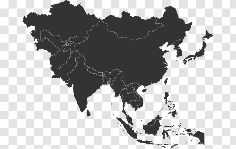 East Asia Globe World Map - Blank Transparent PNG