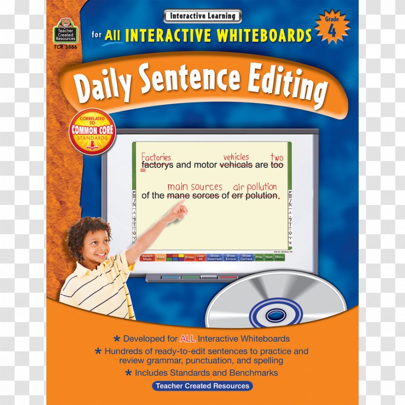 Interactive Learning: Daily Sentence Editing Grd 6 Editing, Grade 1 Book Education - Higher - 5th Transparent PNG