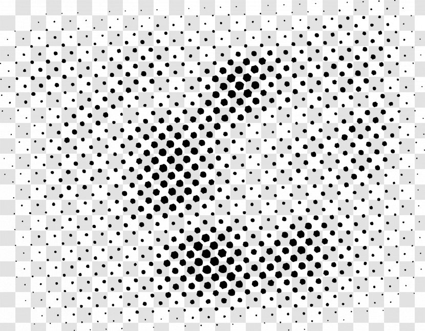 Halftone Comics Monochrome - Polka Dot - Graphic Design Transparent PNG