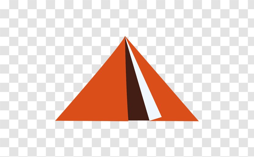 Triangle Orange Diagram - Camping Transparent PNG