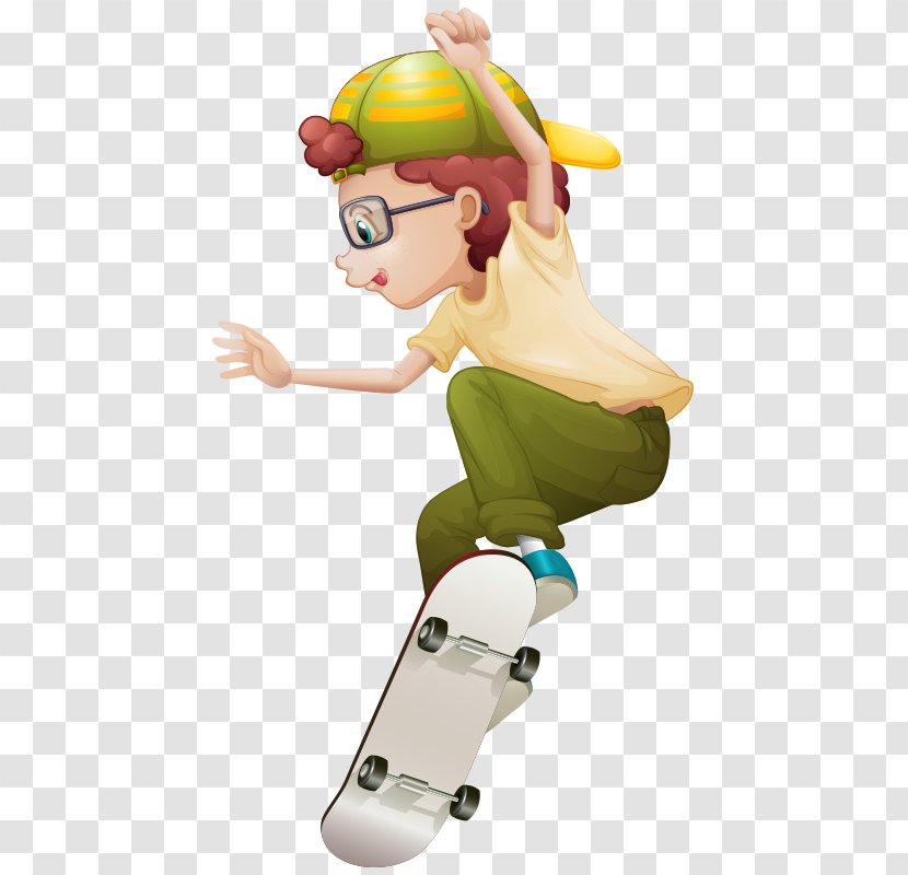 Cartoon Royalty-free Stock Illustration - Play - Characters,Skateboard Boy Transparent PNG