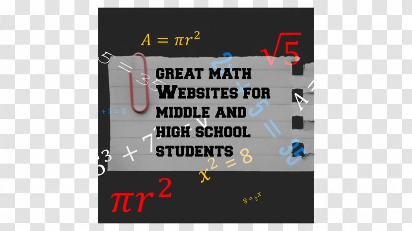 Mathematics Middle School National Secondary Algebra - Text - High Transparent PNG