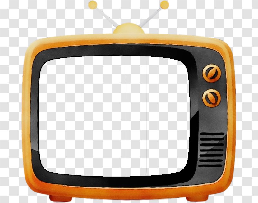 Television Yellow Media Screen Set - Display Device Transparent PNG