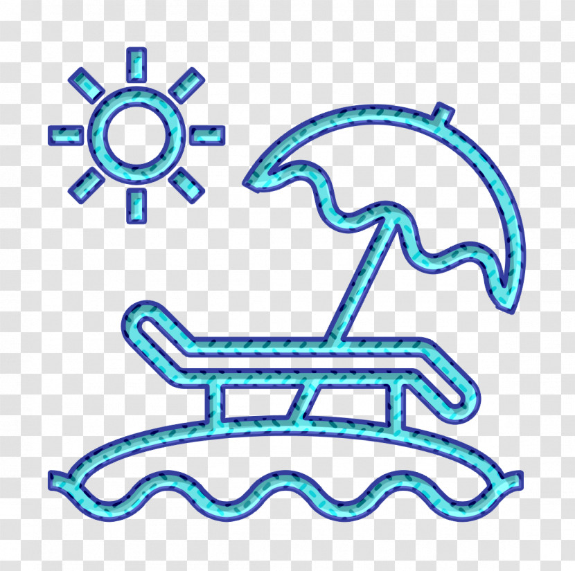 Sunbed Icon Hotel And Travel Icon Beach Icon Transparent PNG