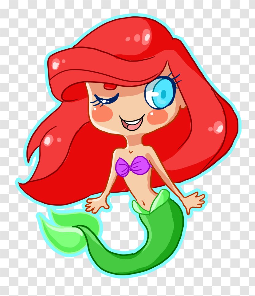 Ariel Mermaid Cartoon Clip Art - Wink Transparent PNG