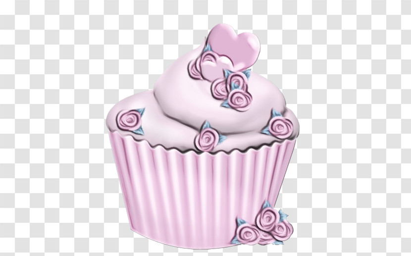 Pink Baking Cup Cupcake Cake Cake Decorating Transparent PNG