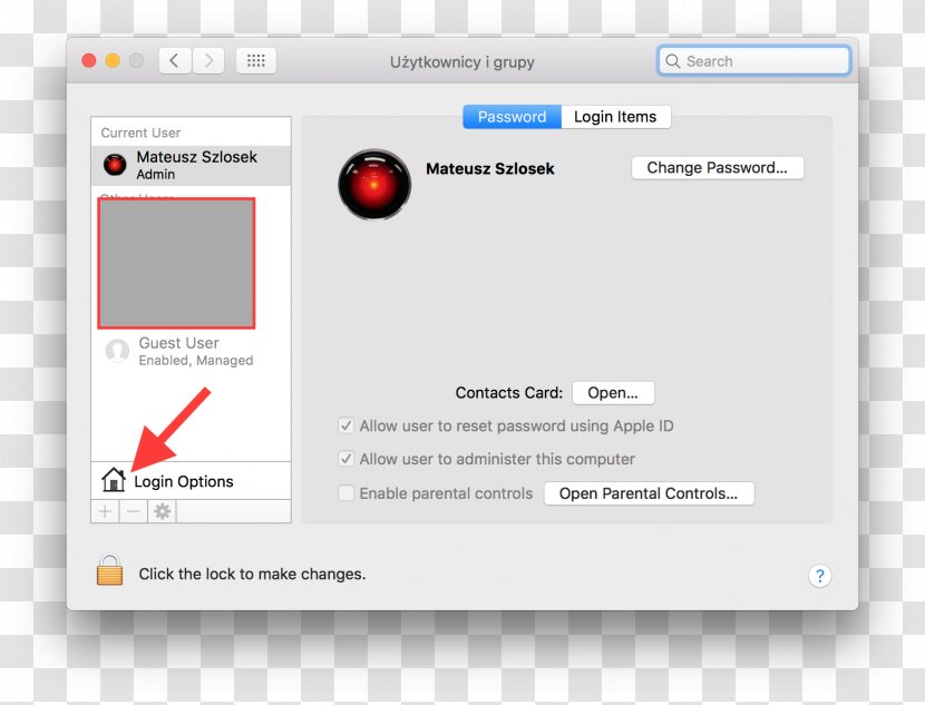 MacBook Pro MacOS System Preferences Password - Menu - Macbook Transparent PNG