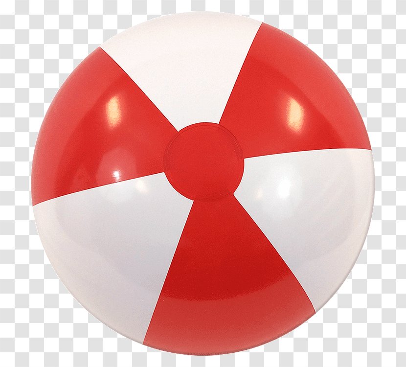 Beach Ball Red Inflatable - White - Giant Globe Transparent PNG