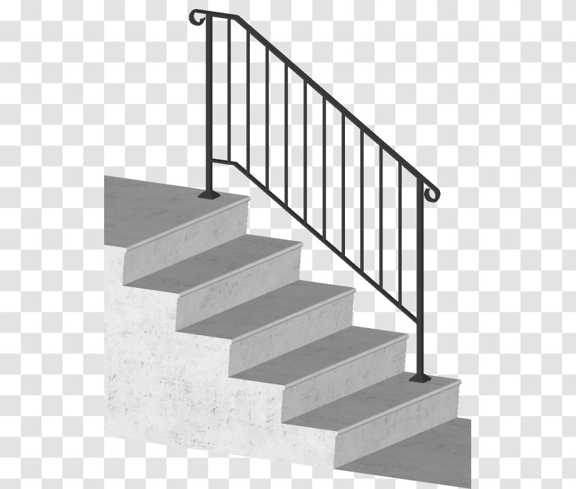 Stairs Handrail Baluster Wrought Iron Guard Rail - Material Transparent PNG