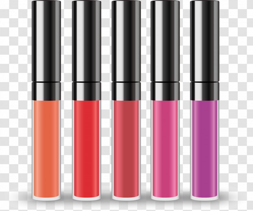 Lip Gloss Lipstick Mascara Cosmetics - Decoration Women Transparent PNG