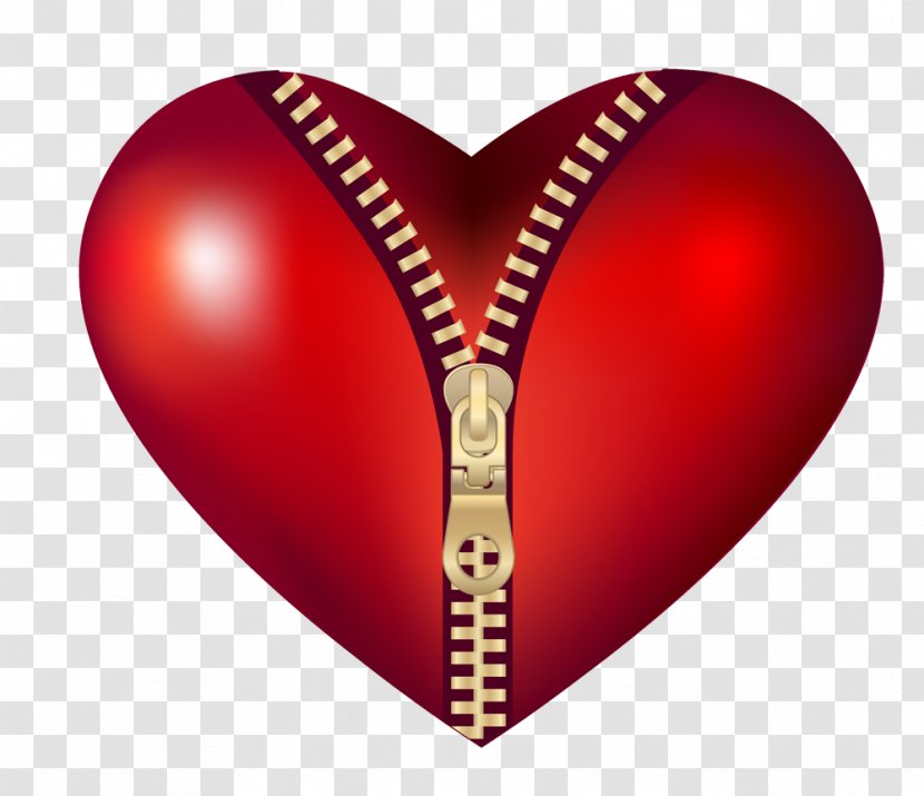 Heart Clip Art - Flower - Zipper Transparent PNG