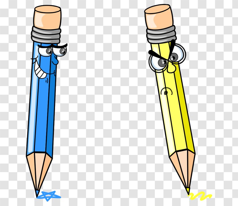 Pencil Cartoon Crayon Clip Art - Stock Photography - Vector,Cartoon Stationery,expression,pissed Off,pencil Transparent PNG