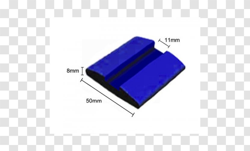 Cobalt Blue Line Angle - Rubber Strip Transparent PNG