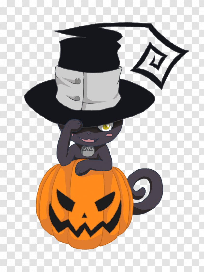 Cat Pumpkin Art Black Star - Fictional Character - Soul Eater Transparent PNG