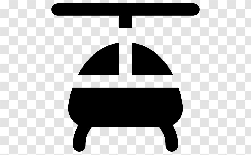 Helicopter Aircraft Clip Art - Monochrome Transparent PNG