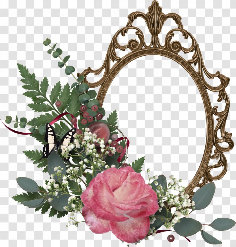 Picture Frames Kodak Decorative Arts - Garden Roses - Aqua Frame Transparent PNG