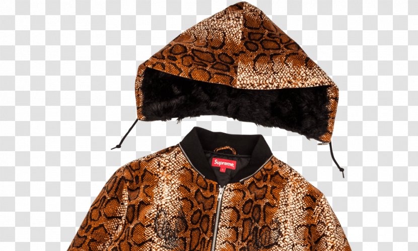 Outerwear Headgear Fur - Brown Supreme Louis Vuitton Hoodie Transparent PNG