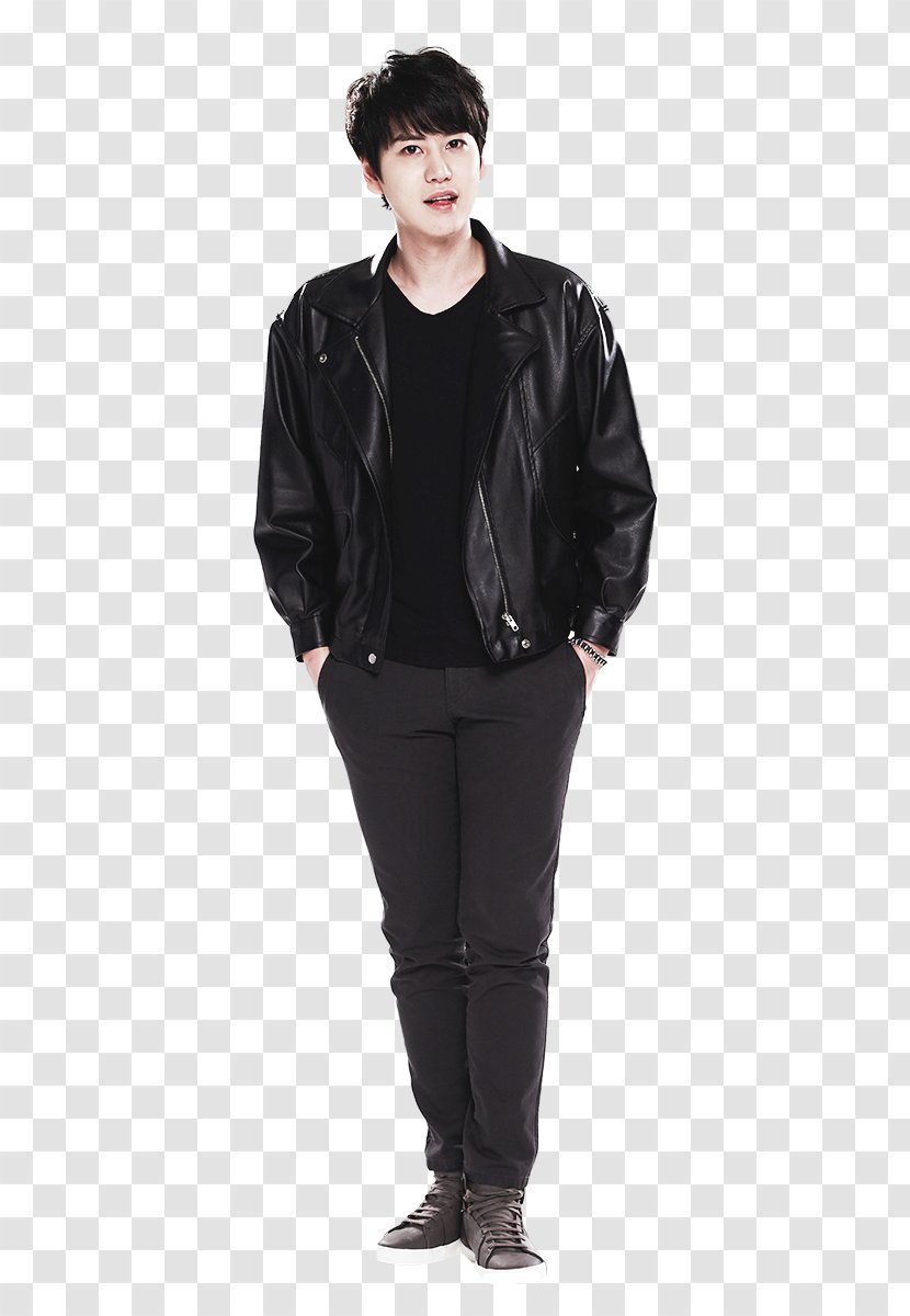Super Junior Mamacita Render Leather Jacket - Eunhyuk - Gong Yoo Transparent PNG