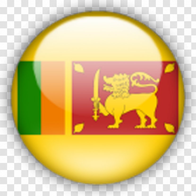 Flag Of Sri Lanka National Flagpole - Yellow Transparent PNG