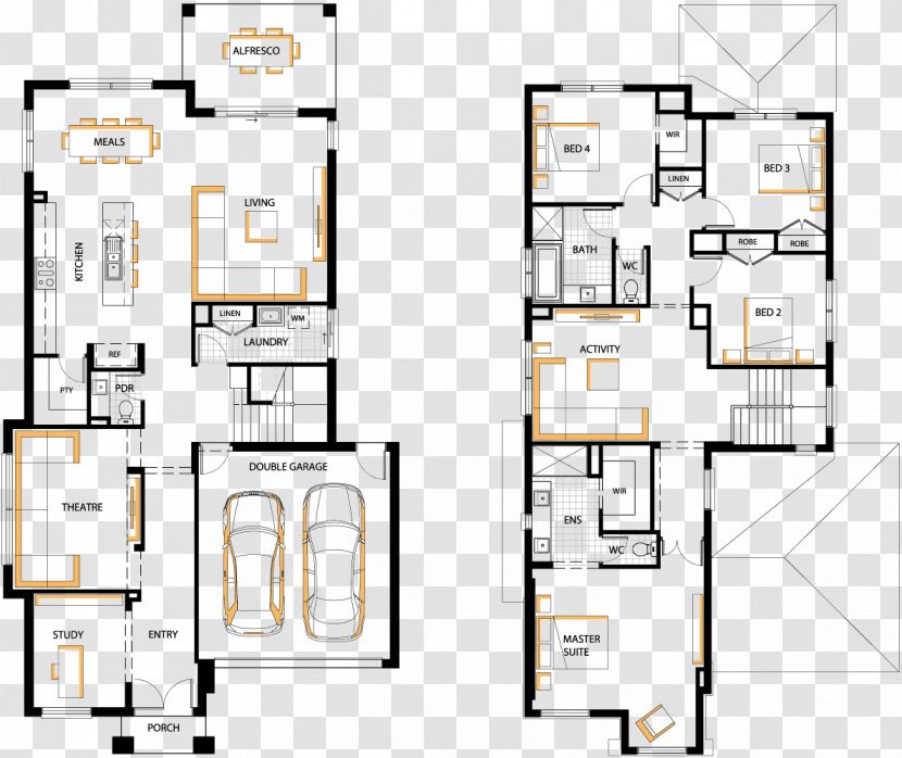 Floor Plan Product Design Line - Area Transparent PNG