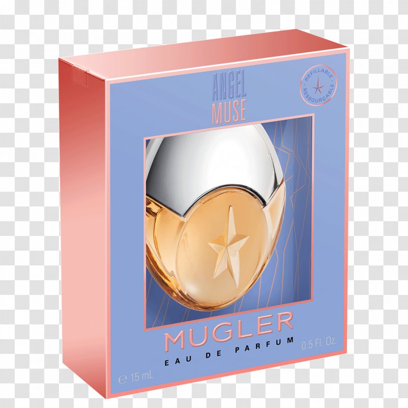 Perfume Eau De Toilette Thierry Mugler Angel Muse 50ml Refillable Parfum Gift Set With Miniature Aura - Box Transparent PNG
