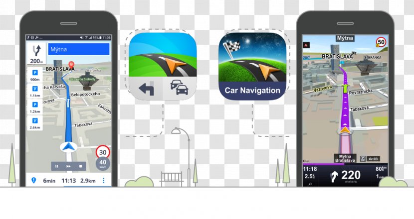 GPS Navigation Systems Car Sygic Automotive System - Toyota Entune Transparent PNG