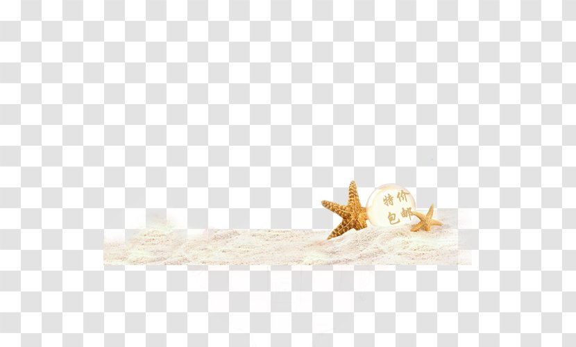 Yellow Animal Pattern - Beach And Stars Transparent PNG