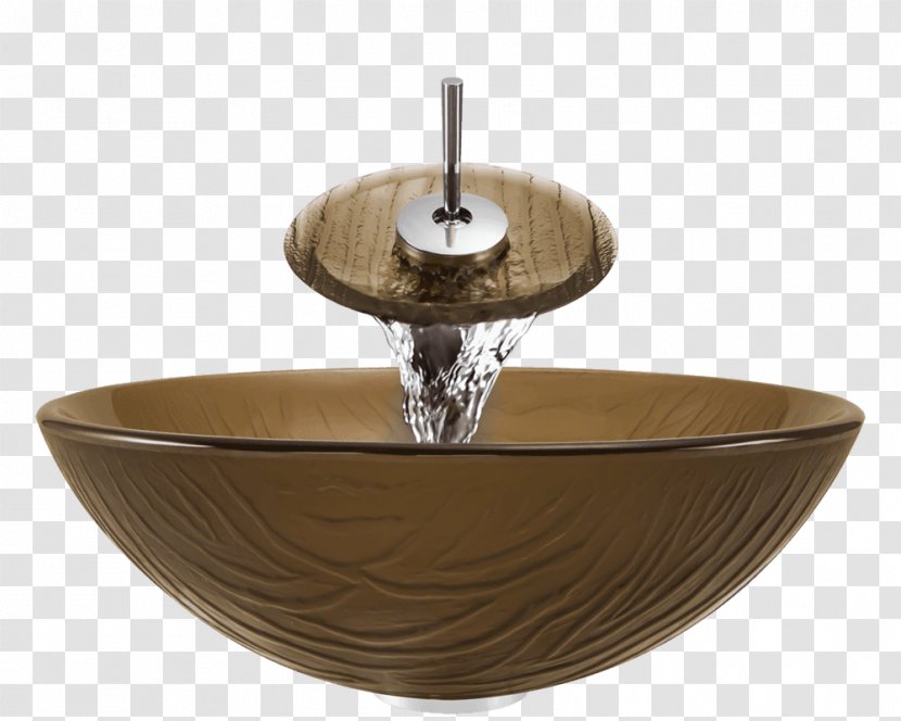 Bowl Sink Tap Drain Bathroom - Bronze Transparent PNG