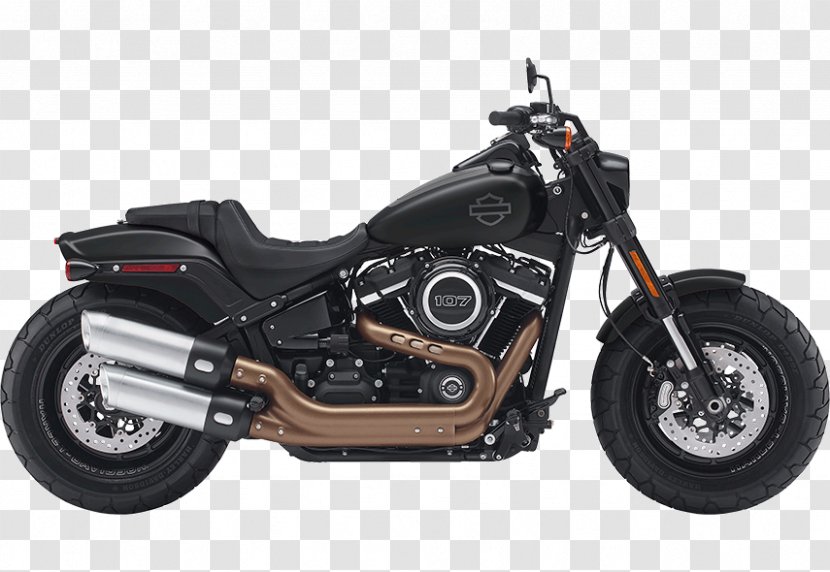 Harley-Davidson FLSTF Fat Boy Softail Motorcycle Milwaukee-Eight Engine - Harleydavidson Super Glide - Harley Transparent PNG