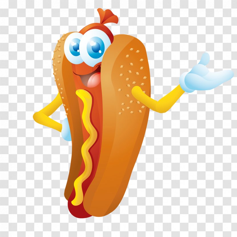 Hot Dog Hamburger Barbecue Fast Food Cheeseburger - Cartoon Transparent PNG