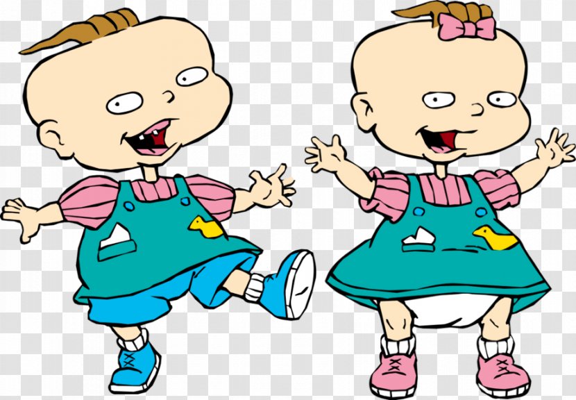 Tommy Pickles Angelica Lillian DeVille Reptar Phil And Lil - Silhouette - Twins Transparent PNG