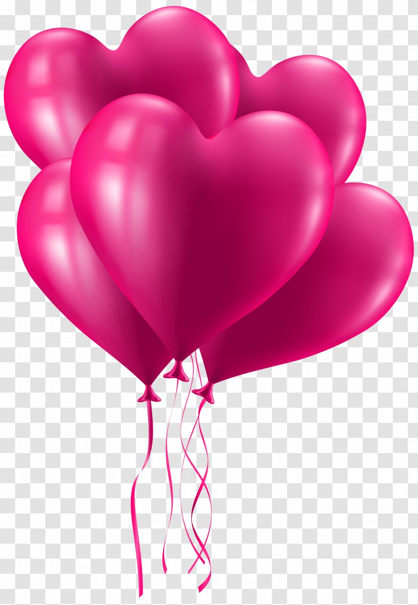 Desktop Wallpaper Love Valentine's Day Clip Art - Tree - Pink Balloons Transparent PNG