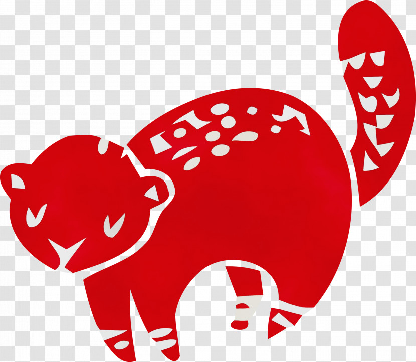 Cartoon Snout Red Text Transparent PNG