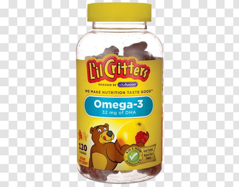 Dietary Supplement Gummi Candy Acid Gras Omega-3 Fish Oil Docosahexaenoic - Gummy Bear - Vitamin Fruit Transparent PNG