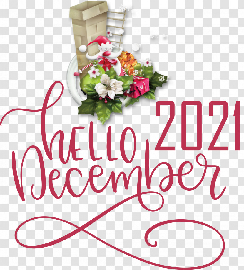 Hello December December Winter Transparent PNG