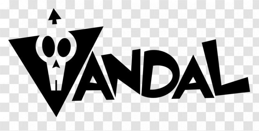 Logo Vandals Vandalic Vandalism No Time To Gaze - Brand - Monochrome Transparent PNG