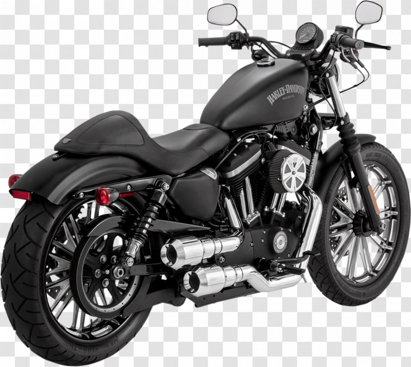Exhaust System Car Motorcycle Harley-Davidson Sportster - Automotive Exterior Transparent PNG