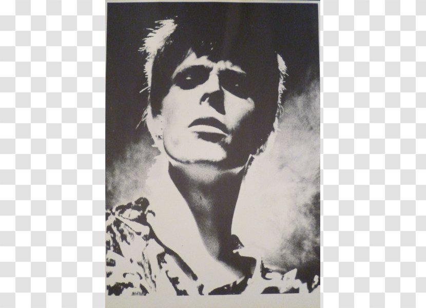 Portrait Poster Modern Art White - Black And - David Bowie Transparent PNG