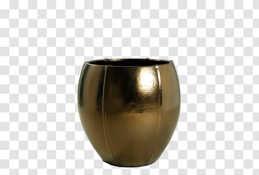 Vase Flowerpot Gold Ceramic Material - Color - Couple Transparent PNG
