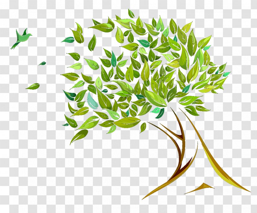 Branch Tree Leaf Clip Art - Flower - The Wind Bent Trees Transparent PNG