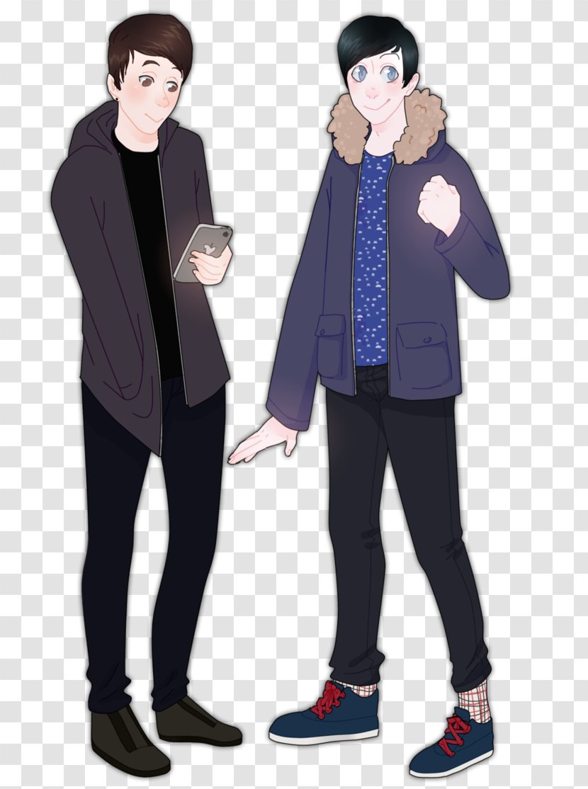 Dan And Phil DeviantArt STX IT20 RISK.5RV NR EO Outerwear - Shoe - Drawing Transparent PNG