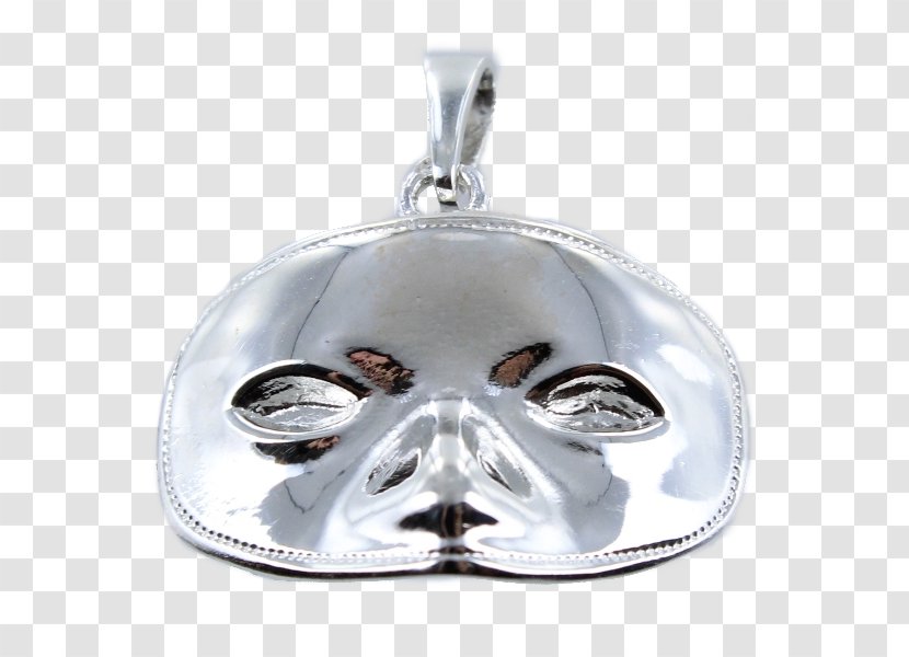 Locket - Silver - Bal Masque Transparent PNG